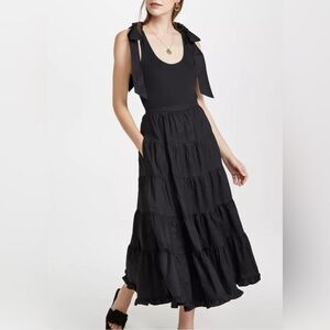 Ulla Johnson Womens Black Hope Dress Size M